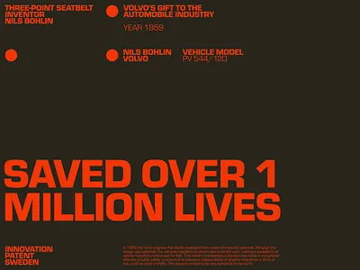 Three Point Seatbelt 03 concept graphic design layout typography