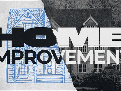 Home Improvement Sermon Series christian church design graphic design sermon series texture typography