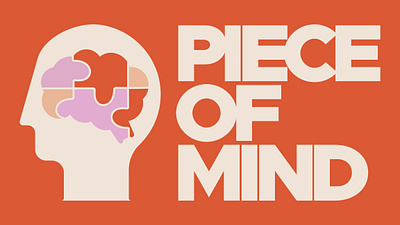 Piece of Mind Sermon Series bright christian church design graphic design mental health sermon series typography