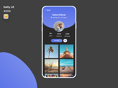 Social app - Daily UI 006 dailyui dailyui006 dailyuichallenge profile profile ui sketch social app social media ui