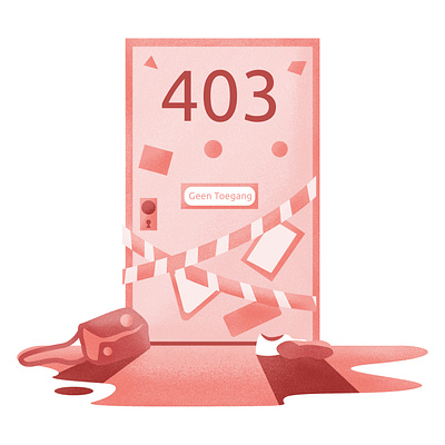 403 'Error Page' Illustration culture design illustration ux web