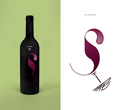 100% Shiraz typography typography art typography logo