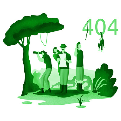 404 Error Page Illustration design illustration ui ux