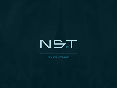 NST - New Ship Technology logo brand identity branding creative design electrical identity letter logo logo design machine marine mark offshore ship ship logo symbol tech technology typography vector