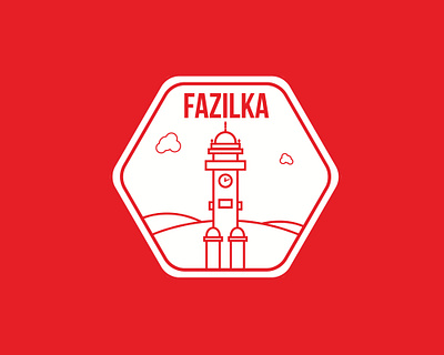 Sticker for my hometown Fazilka creativity design hometown illustration sticker vector