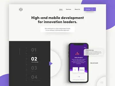 Slider exploration app landing page mobile app slider