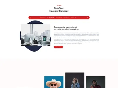 About Page Design about about page clean creative design gradient heading partner team timeline video web design