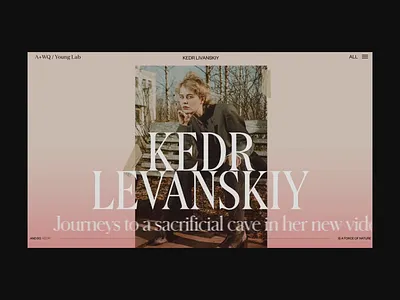 A+WQ / Young Lab Story Inner Page Scroll Animation animation interaction motion promotion typography ui ux video web website