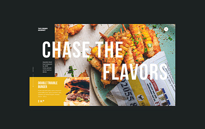 The Corner Gourmet design food landing ui ux web web design