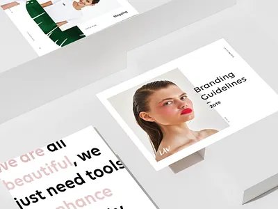 Brand Book for LAV COSMETICS advertising beauty beauty product brand identity branding cosmetics graphic design marketing minimal typography