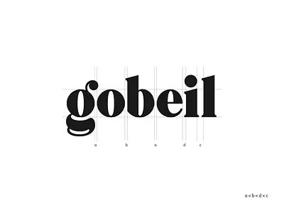 Gobeil brand branding custom design hand lettering handlettering identity lettering logo logo design logotype script serif type typeface typography vector wordmark