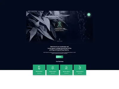 Landscape Lab - Web Presentation branding design graphic design identity illustration illustrator type typography web webdesign