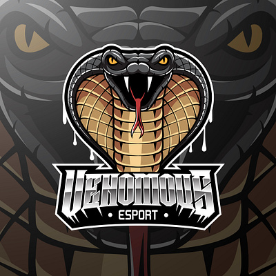 Cobra head mascot logo design animal logo branding cobra design esport esports game design graphic design illustration logo mascot logo