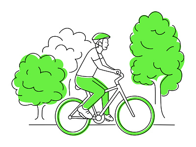 Bikeability Illustration illustration