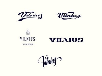 Vilnius calligraphy circle city city branding custom hometown idea illustration lettering logo logodesign logodesigner script sketch sticker type typography