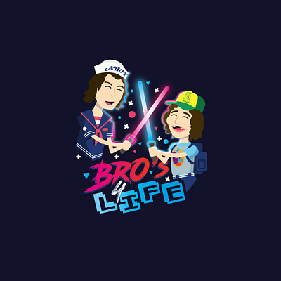 Bro's for Life - Dustin and Steve | Stranger Things dustin illustration netflixs slaptastick sticker stranger things