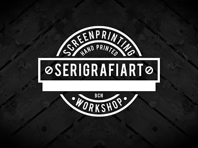 Serigrafiart barcelona design logo screen printing serigrafia silkscreen vector
