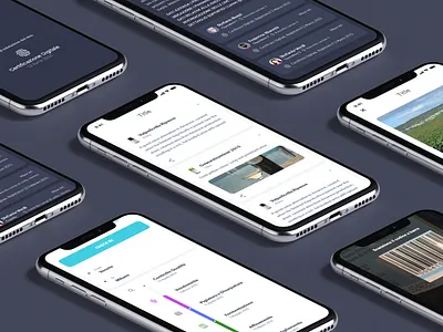 UI/UX design app for the wine bottle life cycle. adobexd blockchain design iphone iphone x mobile mobile app mockup smartphone ui ux wine