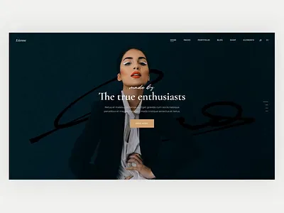 Etienne - Vertical Slider animation design flat modern type typography ui ux web website