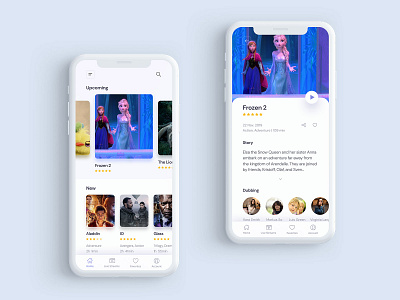 Movie Streaming App android app clean creative ios iphone mobile movie streaming ui ux