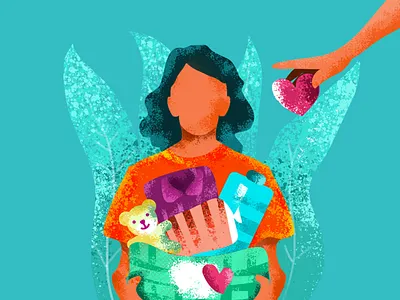 illustration #charity charity design digital illustration illustration art noise shadow