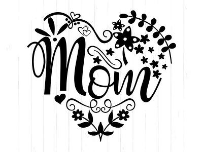 Mothers Day Files for Cricut design halloween heats illustration logo mom heat mothers day vector