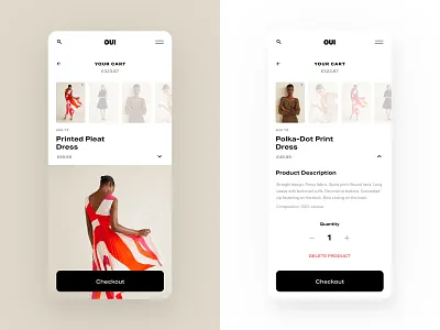 eCommerce Basket Concept basket buy checkout concept design ecommerce fashion mockup navigation shopping swipe ui ux