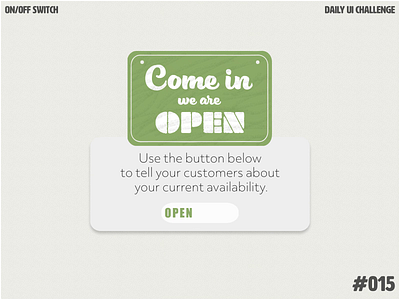 Daily UI Challenge 015 — On/Off Switch aftereffects animation animation after effects clean closed daily 100 challenge daily ui daily ui 015 dailyui minimal onoff switch open switch switch button ui uidesign ux uxdesign web webdesign
