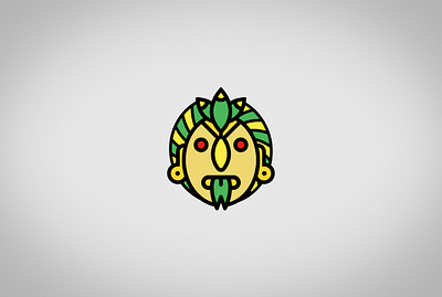 The Mask | Logo concept art aztec aztecs branding colorful creative design icon illustration inca logo maya mesoamerica minimal