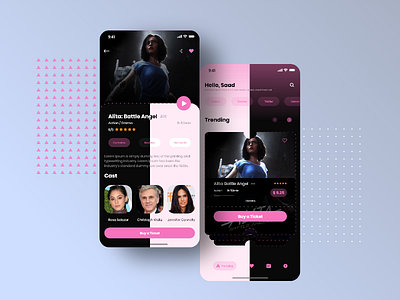 Cinema Shot - 1st LOOK app cinema dark mode ios ui design ux design visual design xd