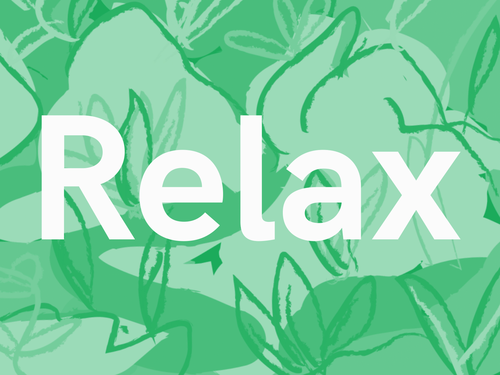 Relax. animation charcoal clean climate climatechange design flat green greenery illustration illustrator leaf leaves minimal motion nature nature illustration stockholm sweden