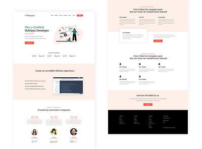 Homepage Design Multipurpose homepage homepage design hubspot illustration minimalistic multipurpose template uiux website design wordpress theme