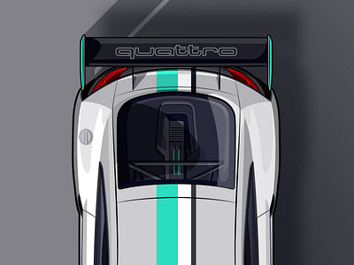 TT Clubsport: Detail audi car colour design gradient illustration illustrator motorsport vector