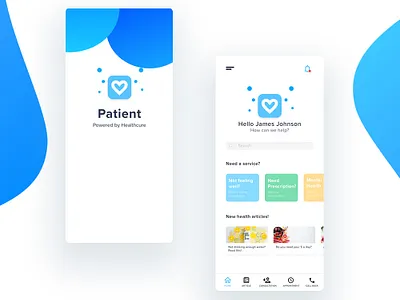 Patient - Medical app adobe adobephotoshop adobexd design healthcare iphone medical medical app minimal photoshop ui ui design userinterface uxui