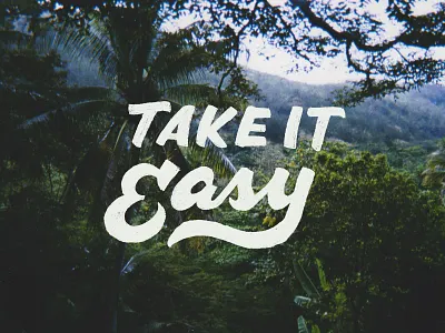 Take it Easy Lettering eagles illustration lettering type type design typography