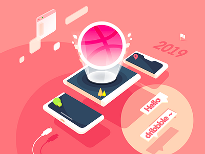 Hello dribbble design hello icon illustration ux