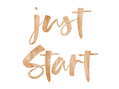 just start 1080x810px inspirational quote typography