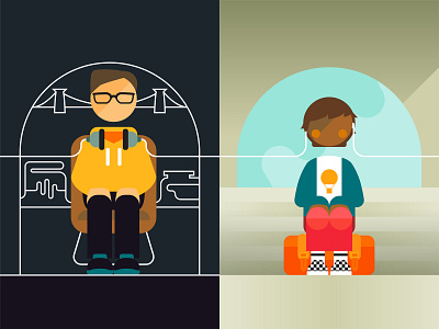 Keeno adobe illustrator advertising color graphic illustration people vector