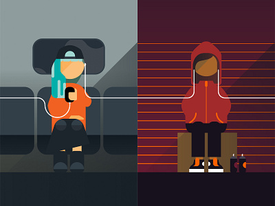 Keeno adobe illustrator advertising color graphic illustration lifestyle people vector