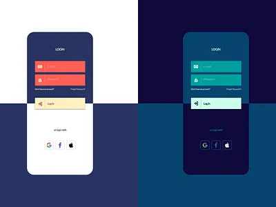 Login Screen app design colors login login screen madewithcolorxprez
