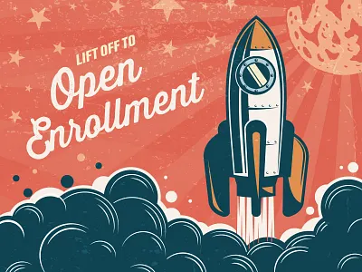 rocket oesk poster design print