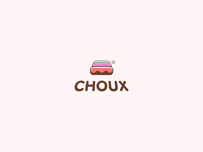 CHOUX LOGO boutique brand chocolate choux eclair logo store sweet website