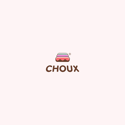 CHOUX LOGO boutique brand chocolate choux eclair logo store sweet website