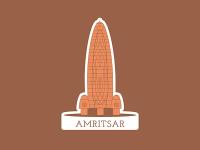 Weekly Warm Up - Hometown Amritsar amritsar hometown sticker sticker design vector vector art weekly warm up