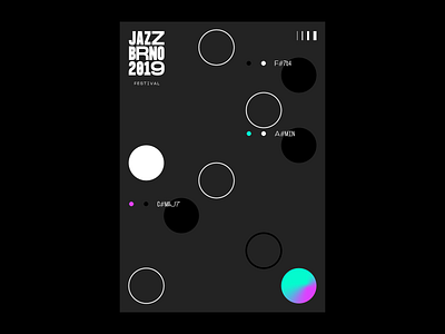 365 DAYS OF JAZZ BRNO - 3 / 3 art brand branding brno chord czech design font gradient graphic design identity jazz minimal music poster poster art poster design type typography vector