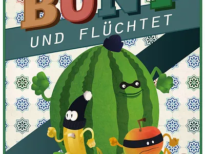 funny postcard design food illustration joke vector witz