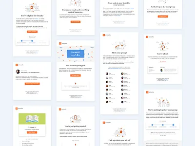 Emails Redesign Web branding design design system email design emails flow graphic design health product design templates typography web