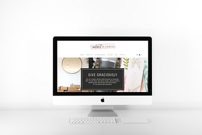 Velvet And Sprig Website Art Direction art direction branding agency branding design digital design graphic design logo logo design shopify design web design webdesign website design wordpress design