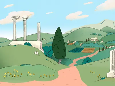 Roma 2d art animation art illustration illustration design illustrator key art
