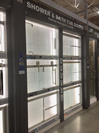 New Shower Door Display